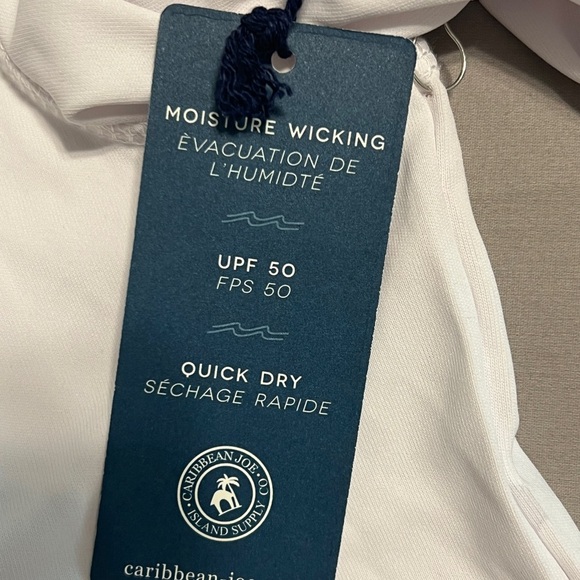 Caribbean Joe Men’s Swim Trunks Shorts & Fishing Camp Shirt Set / Size M UPF 50 - Picture 8 of 10